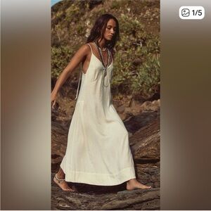 Free People White Linen Dress